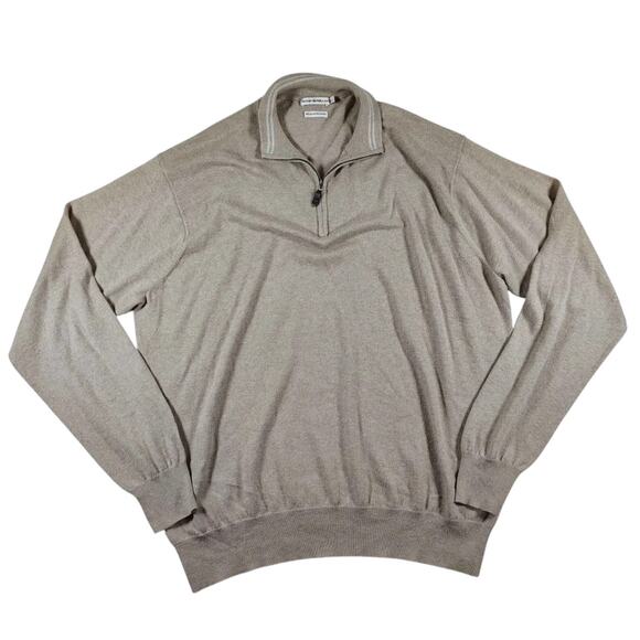 Peter Millar Other - Peter Millar - Cotton / Cashmere - Beige Men's Pullover Sweater - Size: XL